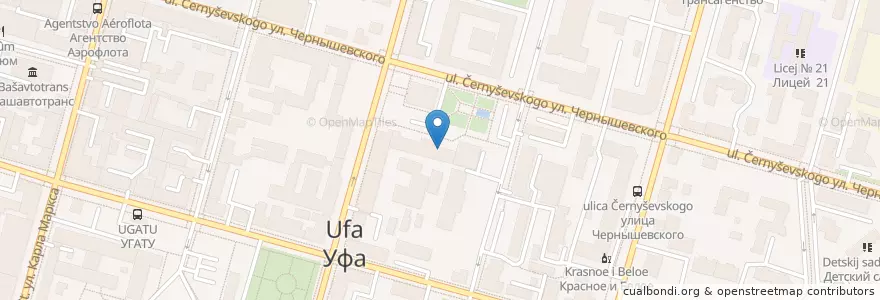 Mapa de ubicacion de Дуслык en روسيا, Приволжский Федеральный Округ, باشقورستان, Городской Округ Уфа.