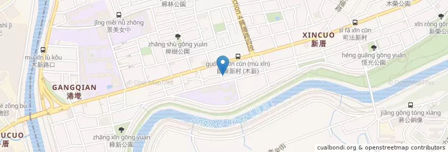 Mapa de ubicacion de 朵明哥咖啡館 en تايوان, تايبيه الجديدة, تايبيه, 文山區.