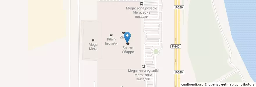 Mapa de ubicacion de Сбарро en Rusland, Приволжский Федеральный Округ, Basjkirostan, Городской Округ Уфа.