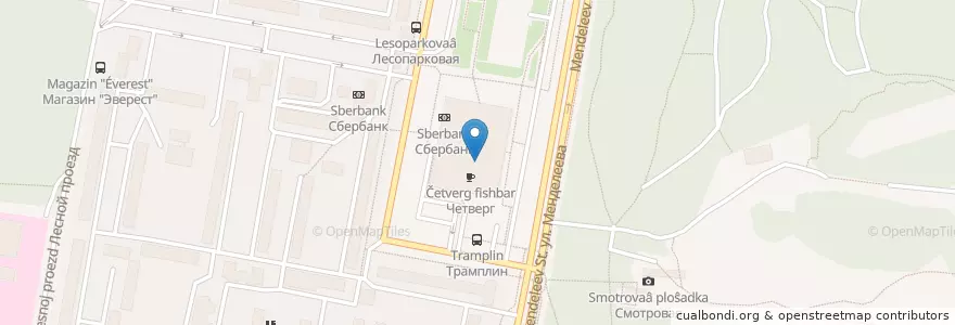 Mapa de ubicacion de Fish Bar Четверг en روسیه, Приволжский Федеральный Округ, Башкортостан, Городской Округ Уфа.