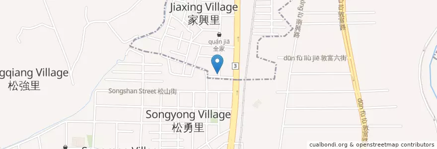 Mapa de ubicacion de 大里牛家莊 en Taiwan, Taichung, Distretto Di Beitun.