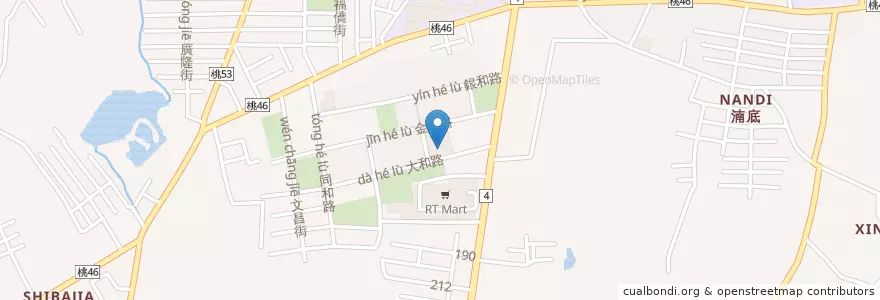 Mapa de ubicacion de 陶板屋-八德大和店 en تايوان, تاو يوان, 八德區.