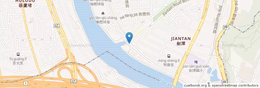 Mapa de ubicacion de 流動廁所 en Тайвань, Новый Тайбэй, Тайбэй, Шилинь.