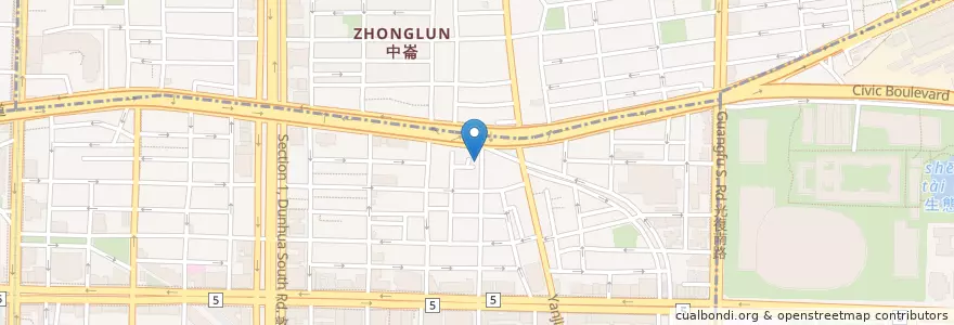 Mapa de ubicacion de 沙巴巴中東美食 en 臺灣, 新北市, 臺北市, 大安區.