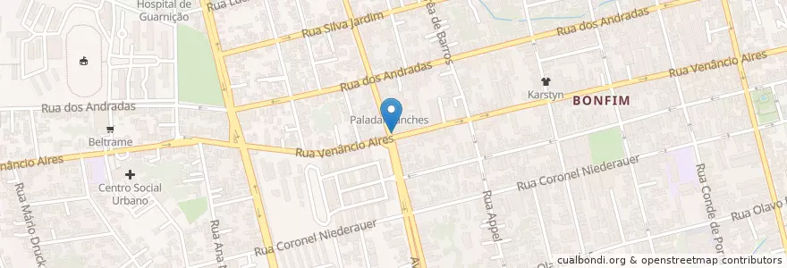 Mapa de ubicacion de Vithifarma en ブラジル, 南部地域, リオグランデ・ド・スル, Região Geográfica Intermediária De Santa Maria, Região Geográfica Imediata De Santa Maria, Santa Maria.