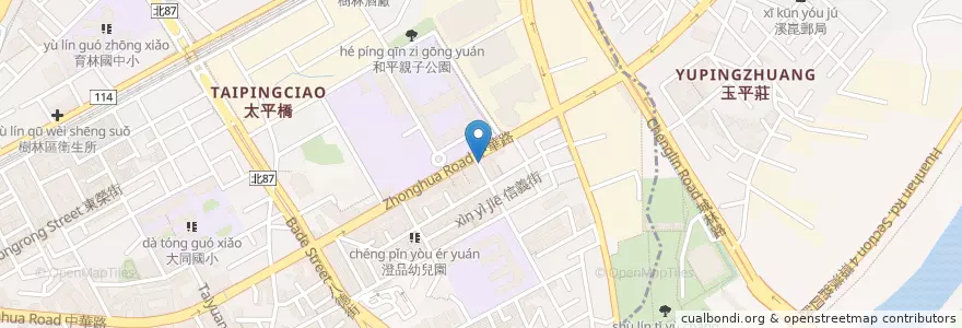 Mapa de ubicacion de 元氣補給站 en Taiwan, Neu-Taipeh, Shulin.