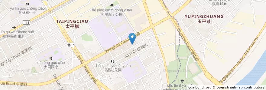 Mapa de ubicacion de 咕咕雞香雞排 en Taiwan, Nuova Taipei, Distretto Di Shulin.