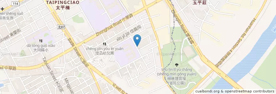 Mapa de ubicacion de 番茄小廚 en Taiwan, Nuova Taipei, Distretto Di Shulin.