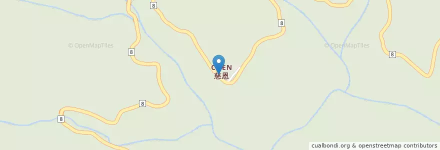 Mapa de ubicacion de 碧綠神木棧 en 타이완, 타이완성, 화롄현, 슈린 향.