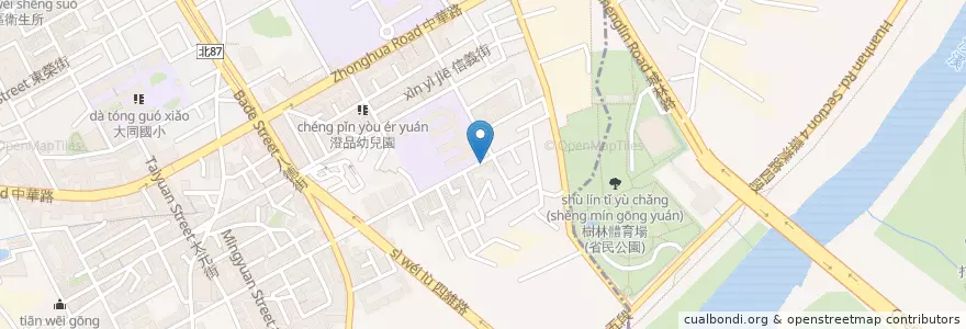 Mapa de ubicacion de 梅鄉養生素食館 en Taiwan, 新北市, 樹林區.
