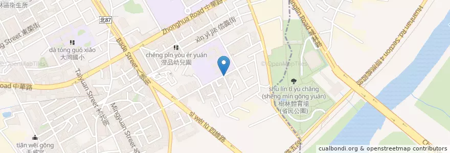 Mapa de ubicacion de 小叮噹早餐 en 臺灣, 新北市, 樹林區.