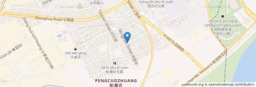 Mapa de ubicacion de 漢林漢堡專賣店 en Taiwan, Nuova Taipei, Distretto Di Shulin.