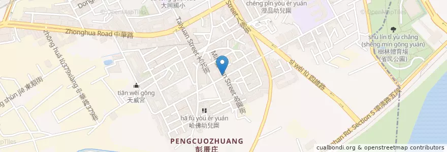 Mapa de ubicacion de 福德食堂 en Taiwan, New Taipei, Shulin District.