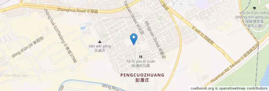 Mapa de ubicacion de 金食堂便當 en تايوان, تايبيه الجديدة, 樹林區.