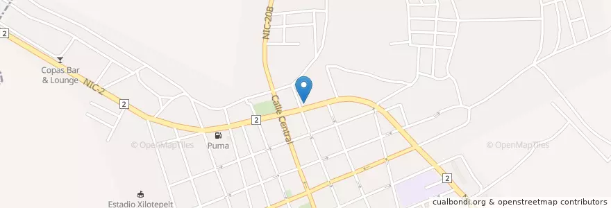 Mapa de ubicacion de Pupusas Salvadoreñas en ニカラグア, カラソ県, Jinotepe (Municipio).