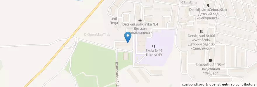 Mapa de ubicacion de Частный детский сад «Солнечный город» en Rússia, Distrito Federal Central, Oblast De Kaluga, Городской Округ Калуга.