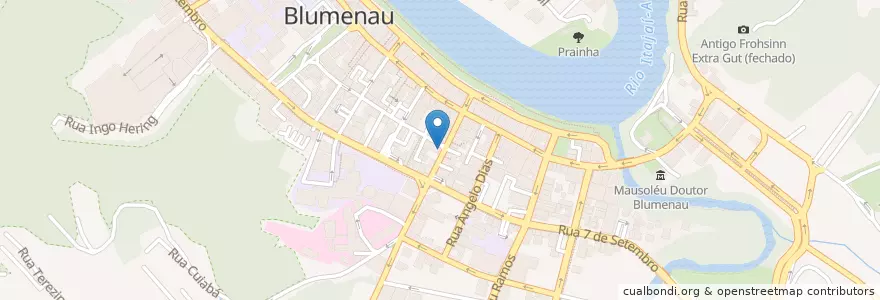 Mapa de ubicacion de Mix Cafeteria en ブラジル, 南部地域, サンタ カタリーナ, Região Geográfica Intermediária De Blumenau, Microrregião De Blumenau, ブルメナウ.