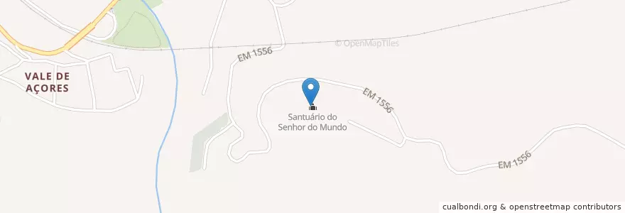 Mapa de ubicacion de Santuário do Senhor do Mundo en Portugal, Centre, Viseu, Viseu Dão-Lafões, Mortágua, Mortágua, Vale De Remígio, Cortegaça E Almaça.