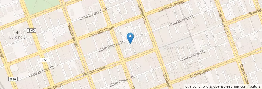 Mapa de ubicacion de Triim en استرالیا, Victoria, City Of Melbourne.