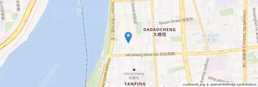 Mapa de ubicacion de 臻味茶苑 en 臺灣, 新北市, 臺北市.