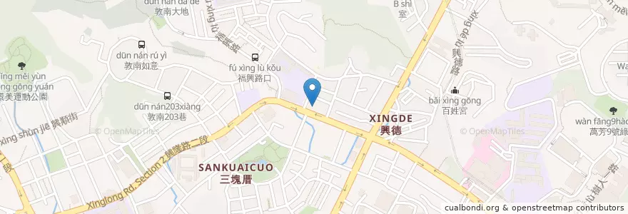 Mapa de ubicacion de 景美福音堂 en 타이완, 신베이 시, 타이베이시, 원산 구.