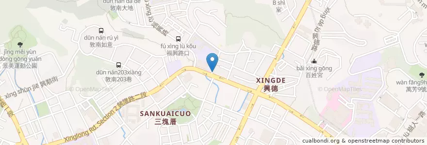 Mapa de ubicacion de 大埔平價鐵板燒 en Taiwan, 新北市, Taipei, 文山區.