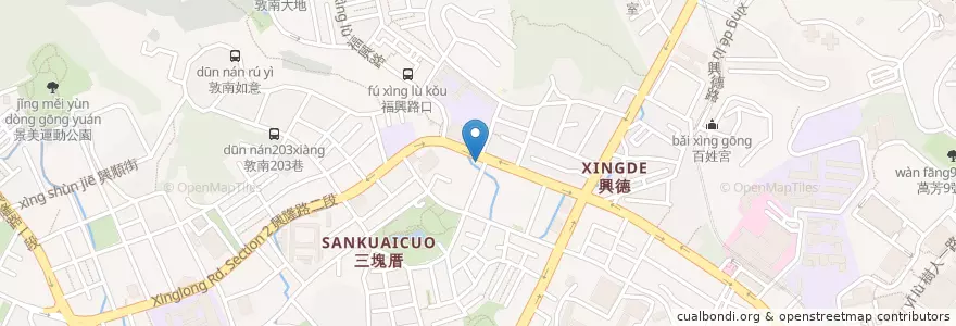 Mapa de ubicacion de 逸仙藥局 en 타이완, 신베이 시, 타이베이시, 원산 구.