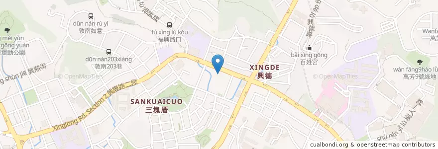 Mapa de ubicacion de 路加動物醫院 en 台湾, 新北市, 台北市, 文山区.