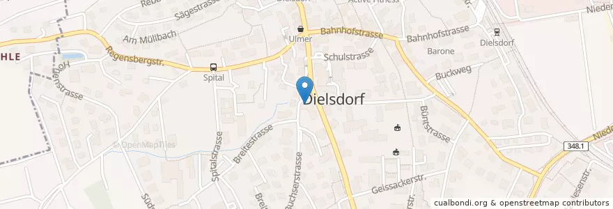Mapa de ubicacion de Dr. Dent. Mirjam Gaggl en Suisse, Zurich, Bezirk Dielsdorf.