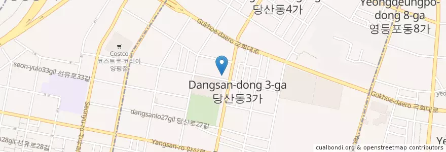 Mapa de ubicacion de KB 국민은행 영등구청역지점(KB BANK) en Coreia Do Sul, Seul, 영등포구, 당산1동.