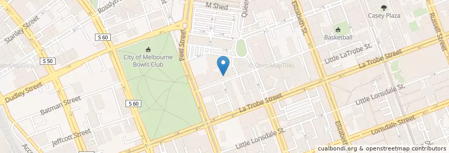 Mapa de ubicacion de Di Bella Coffee en أستراليا, ولاية فيكتوريا, City Of Melbourne.