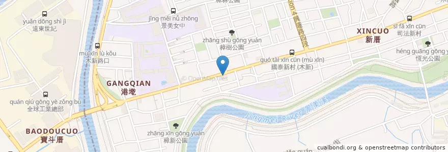Mapa de ubicacion de 松禾新鐵板燒料理 en Taiwan, New Taipei, Taipei, Wenshan District.