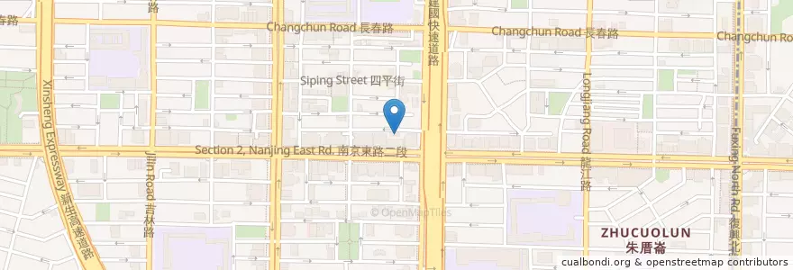 Mapa de ubicacion de Subway en 臺灣, 新北市, 臺北市, 中山區.