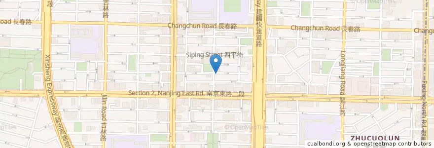 Mapa de ubicacion de 路易.沙咖啡 en Taiwán, Nuevo Taipéi, Taipéi, 中山區.