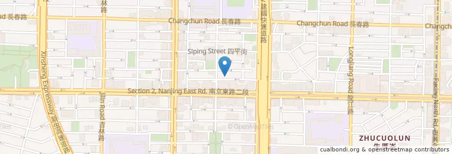 Mapa de ubicacion de 拉亞漢堡 en 台湾, 新北市, 台北市, 中山区.