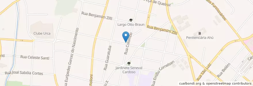 Mapa de ubicacion de Colégio Stella Maris en برزیل, منطقه جنوب برزیل, پارانا, Região Geográfica Intermediária De Curitiba, Região Metropolitana De Curitiba, Microrregião De Curitiba, کوریتیبا.
