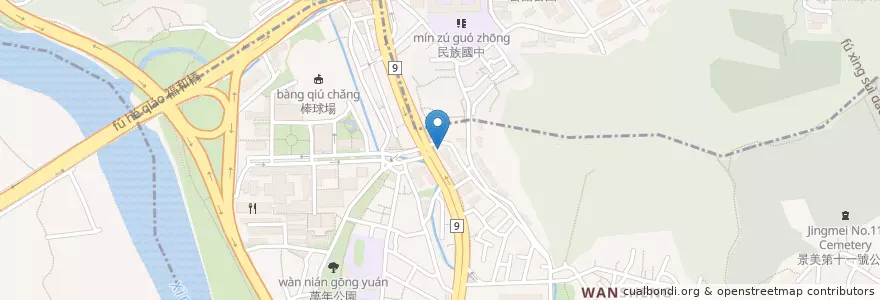 Mapa de ubicacion de 安心動物醫院 en Tayvan, 新北市, Taipei, 文山區.