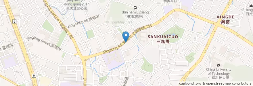 Mapa de ubicacion de 丹堤咖啡 en Taiwan, Nuova Taipei, Taipei, 文山區.
