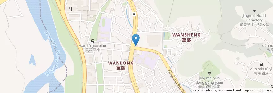Mapa de ubicacion de 再興動物醫院 en تایوان, 新北市, تایپه, 文山區.