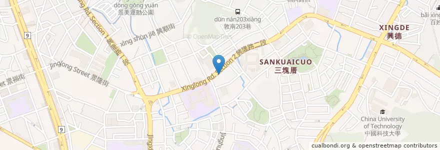 Mapa de ubicacion de 博登藥局 en Taiwan, Nuova Taipei, Taipei, 文山區.