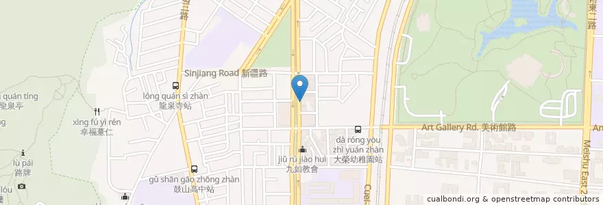 Mapa de ubicacion de 內惟郵局 en 臺灣, 高雄市, 鼓山區.