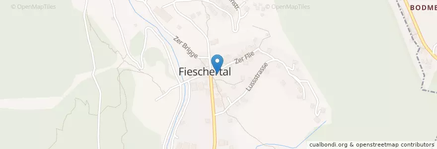 Mapa de ubicacion de Hotel-Restaurant Alpenblick en Suíça, Valais/Wallis, Goms, Fieschertal.