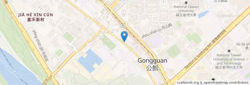 Mapa de ubicacion de 我家涼麵 en 臺灣, 新北市, 臺北市.