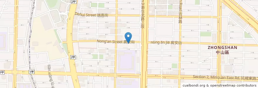 Mapa de ubicacion de 上乘三井 en Taiwan, Nuova Taipei, Taipei, Distretto Di Zhongshan.