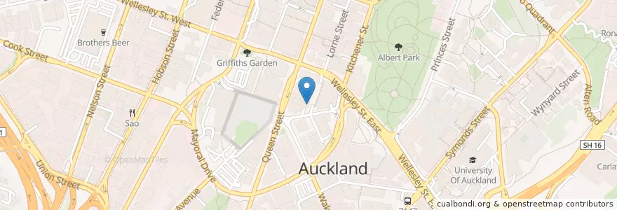 Mapa de ubicacion de This That Cafe en New Zealand / Aotearoa, Auckland, Waitematā.