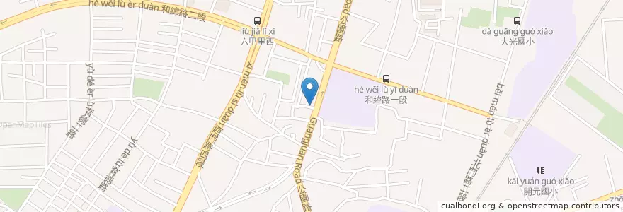 Mapa de ubicacion de 經濟早點專賣店 en Taiwan, 臺南市, 北區.