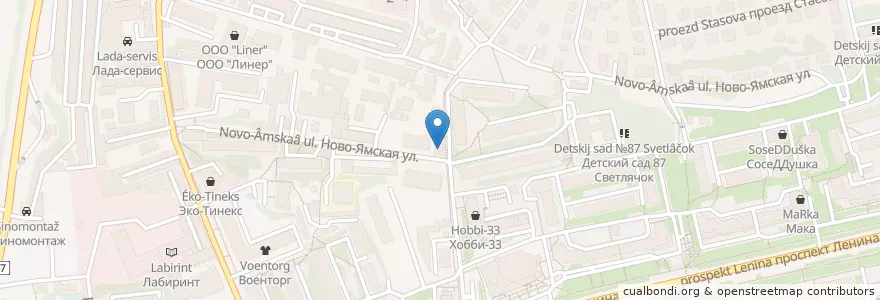 Mapa de ubicacion de Ольга en Rússia, Distrito Federal Central, Владимирская Область, Городской Округ Владимир.