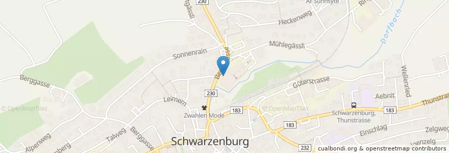 Mapa de ubicacion de Polizeiwache Schwarzenburg en 瑞士, 伯尔尼, Verwaltungsregion Bern-Mittelland, Verwaltungskreis Bern-Mittelland, Schwarzenburg.