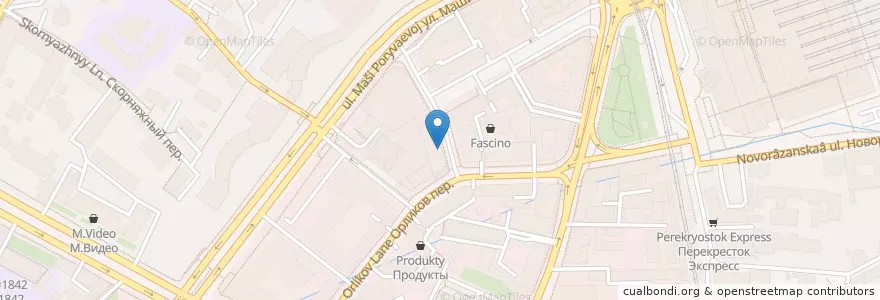 Mapa de ubicacion de Ригла en Rusia, Distrito Federal Central, Москва, Distrito Administrativo Central, Красносельский Район.