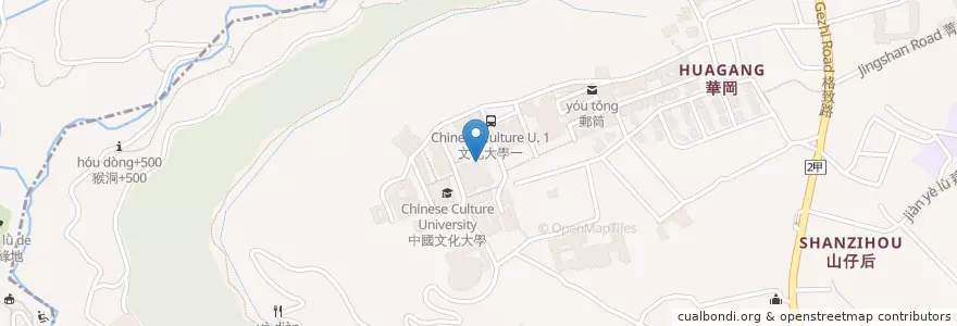 Mapa de ubicacion de 大義108中國信託 en Тайвань, Новый Тайбэй, Тайбэй, 北投區, Шилинь.